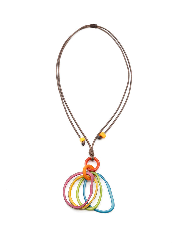 Halskette Lina Bunt - La Tagua Nuss