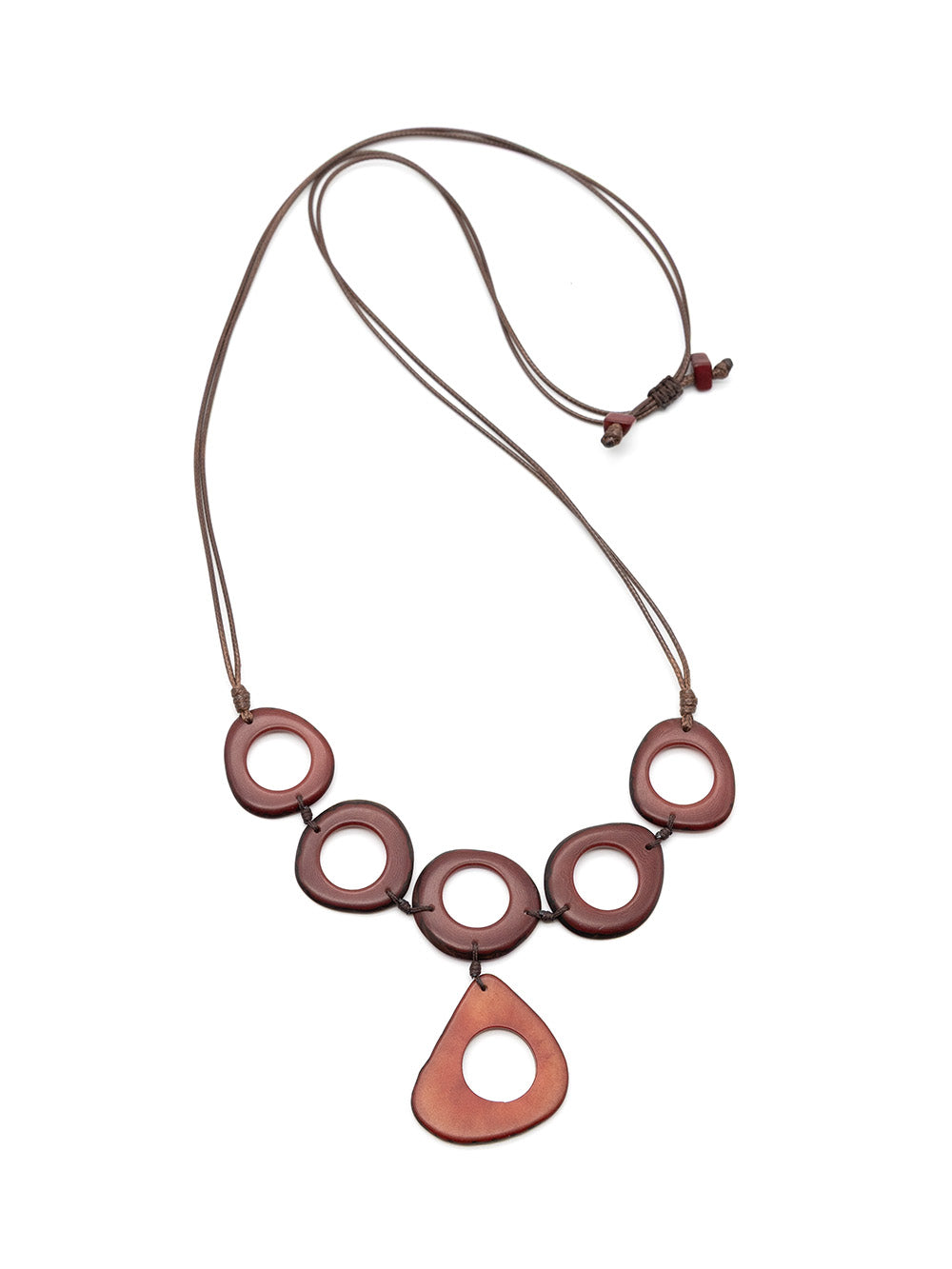 Halskette Lucia Bordeaux - La Tagua Nuss
