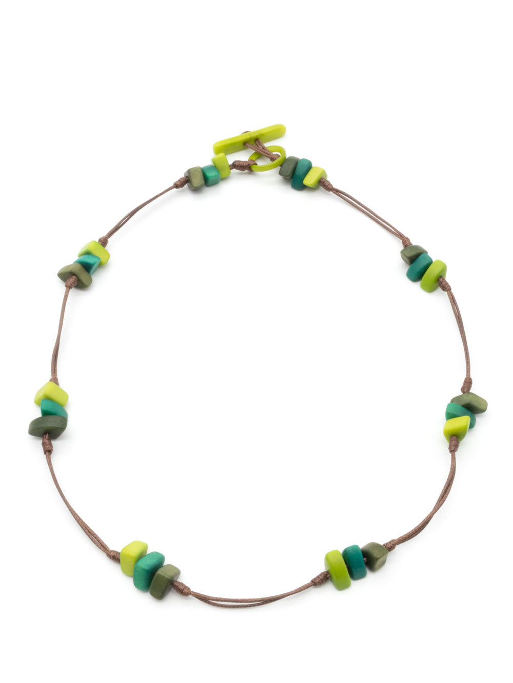 Halskette Pilla Grün - La Tagua Nuss