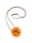 Halskette Rosa Orange - La Tagua Nuss
