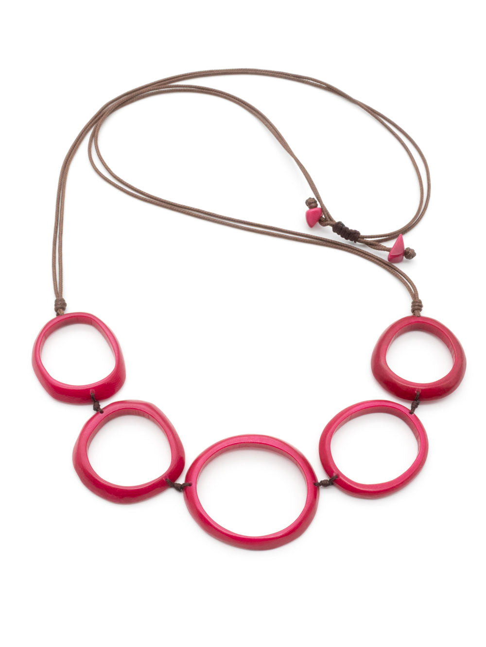 Halskette Samy Fuchsia - La Tagua Nuss