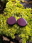 Ohrringe Carlaret Bordeaux - La Tagua Nuss Silber