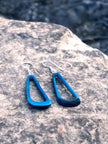 Ohrringe Celiret Blau - La Tagua Nuss Silber