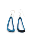 Ohrringe Celiret Blau - La Tagua Nuss Silber
