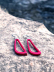 Ohrringe Celiret Fuchsiarot - La Tagua Nuss Silber