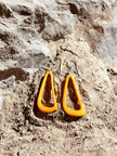 Ohrringe Celiret Gelb/Orange - La Tagua Nuss Silber
