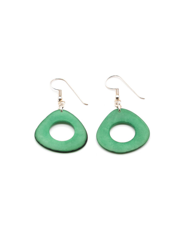 Ohrringe Doniret Mint - La Tagua Nuss Ohrringe Silber