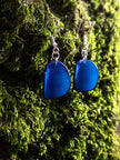 Ohrringe Lararet Blau - La Tagua Nuss Silber