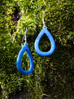 Ohrringe Samyret Blau - La Tagua Nuss Silber