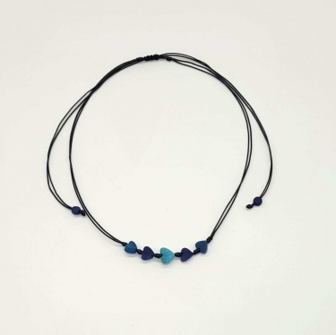 Corazones Turquoise and Dark blue