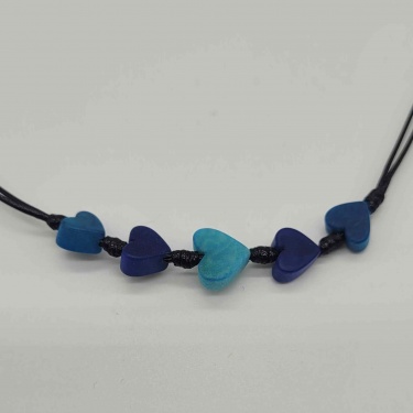 Corazones Türkis und Dunkelblau