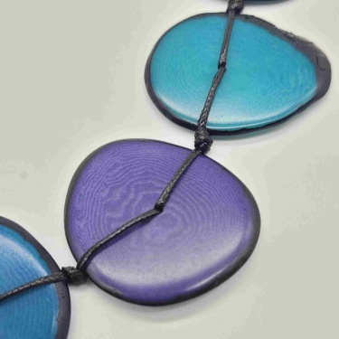 Mirna short Turquoise and Dark blue